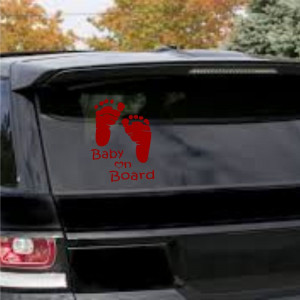 Sticker masina Baby on Board 15x11 cm - Img 2