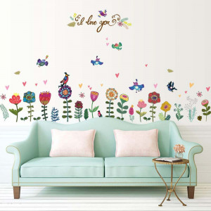 Sticker perete Colourful Flowers - Img 3