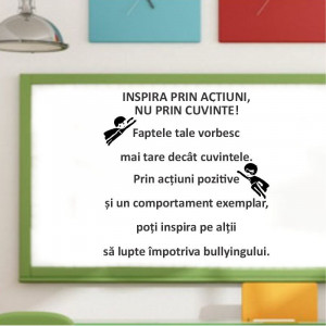 Sticker perete Inspira prin actiuni - Img 1