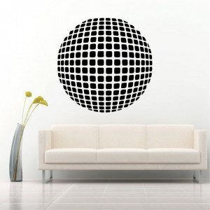 Sticker perete Optical Illusion Round - Img 1