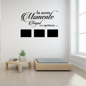 Sticker perete personalizat In aceste momente (3 rame foto) - Img 2