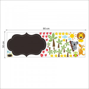 Sticker perete Tabla de scris animale - Img 4