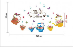 Sticker perete Tea Pots - Img 7