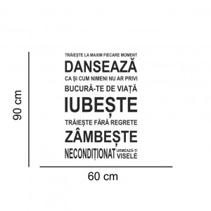 Sticker perete Traieste la Maxim - Img 4
