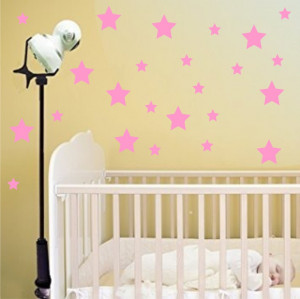 Set stickere perete Stelute Roz