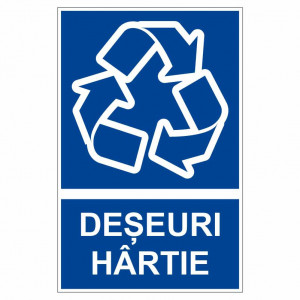 Sticker indicator Deseuri hartie