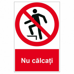 Sticker indicator Nu calcati