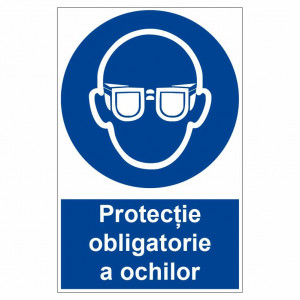 Sticker indicator Protectie obligatorie a ochilor