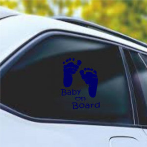 Sticker masina Baby on Board 15x11 cm - Img 3