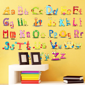 Alfabet cu litere colorate 3