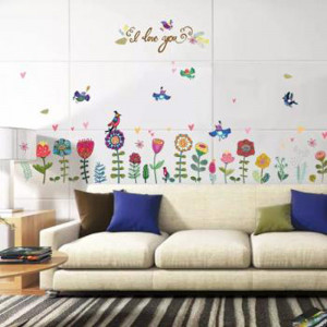 Sticker perete Colourful Flowers - Img 4