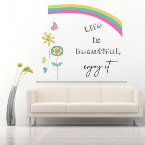 Sticker perete Life is Beautiful - Enjoy It - Img 1
