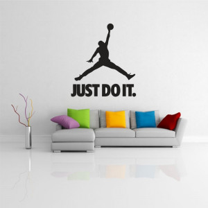 Sticker perete Silueta Jordan Just Do It - Img 1