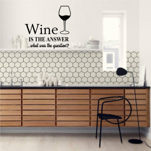 Sticker perete Wine is the Answer - Img 1