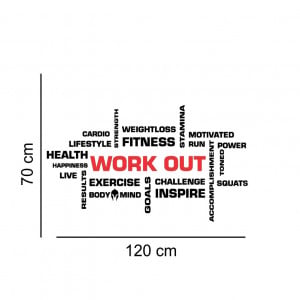 Sticker perete Work Out - Img 2