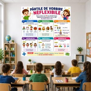 Plansa Educativa Partile de Vorbire Neflexibile 2