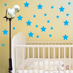 Set stickere perete Stelute Albastre