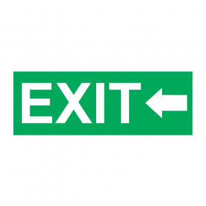 Sticker Indicator Exit la Stanga