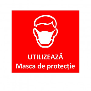 Sticker Indicator Utilizati masca de protectie