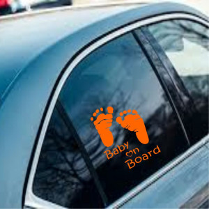 Sticker masina Baby on Board 15x11 cm - Img 4