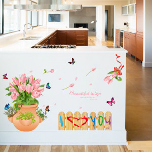 Sticker perete Beautiful Tullips