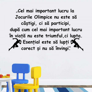 Sticker perete citat Jocuri Olimpice 2