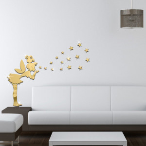Sticker perete Mirror Fairy Gold - Img 3