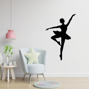 Sticker perete Silueta balerina 2 - Img 2