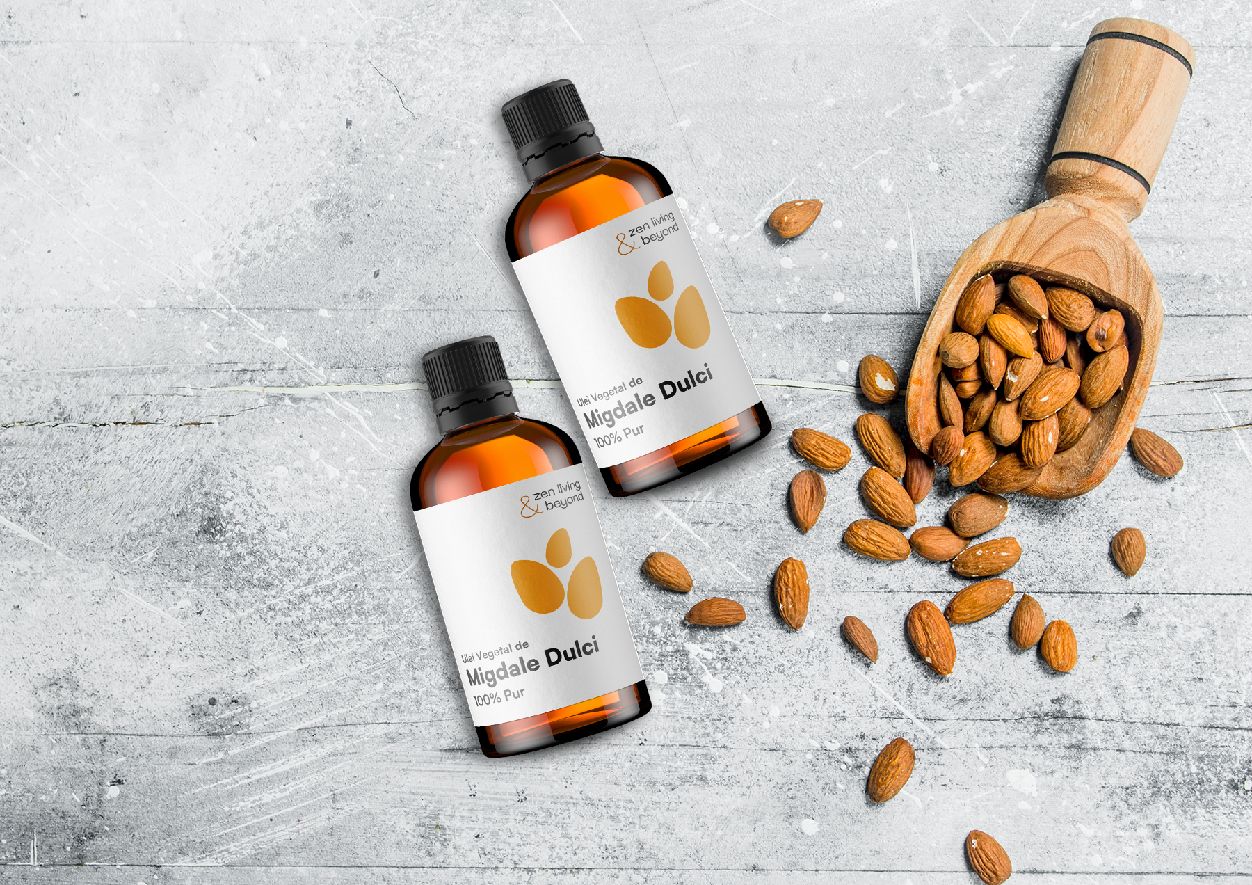 Uleiul Vegetal de Migdale Dulci 100% PUR, 100 ML Zen Living & Beyond: Secretul unei Pieli Catifelate și a unui Păr Strălucitor!