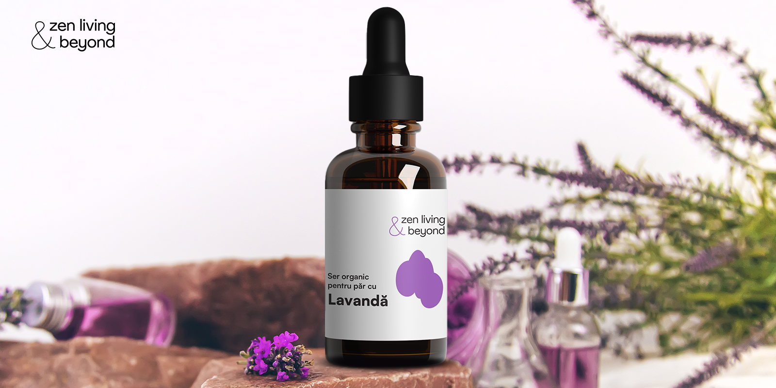 Ser Organic pentru Păr cu Lavandă – Secretul unui păr sănătos și strălucitor