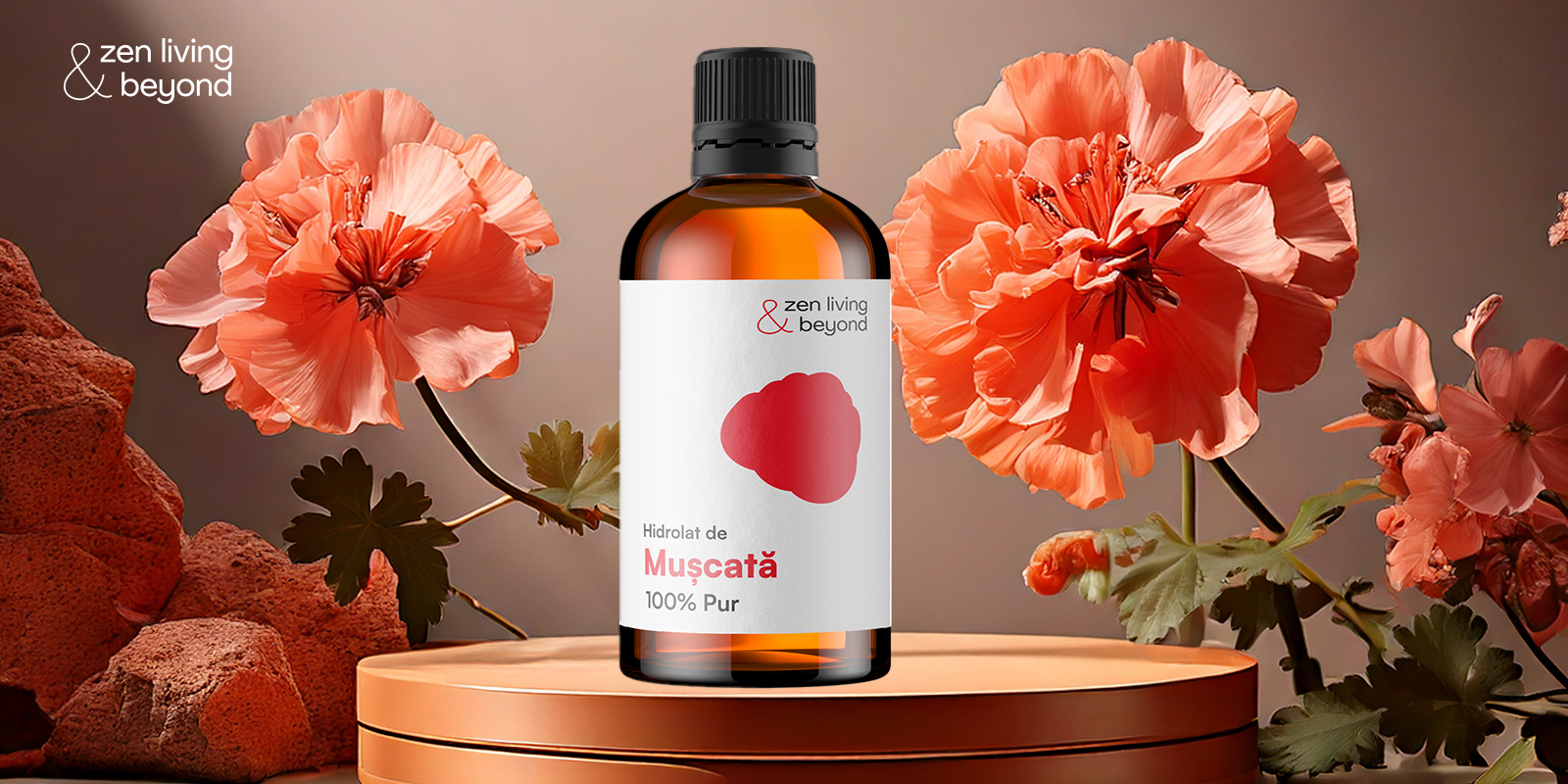 Apa de Mușcată (Geranium): Tonicul ideal pentru echilibrarea tenului mixt și a stărilor hormonale