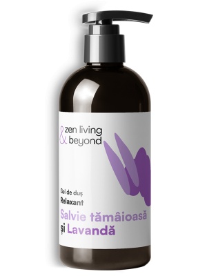Gel de duș Relaxant cu Salvie tămâioasă și Lavandă, 250 ml