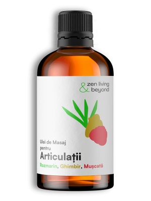 Ulei de Masaj pentru Articulații- rozmarin, ghimbir și mușcată, 100 ml