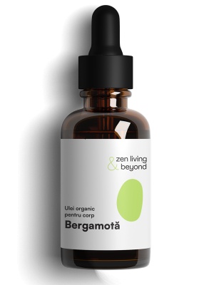 Ulei organic pentru corp cu Ricin, Chimen negru și Bergamotă, 50 ml
