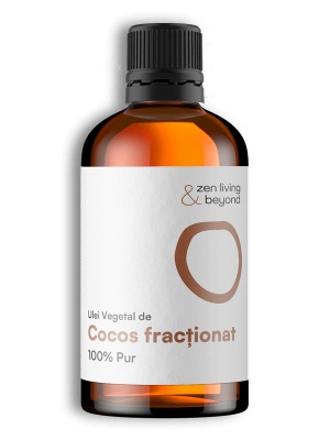 Ulei vegetal de Cocos fracționat, 100% pur, 100 ml