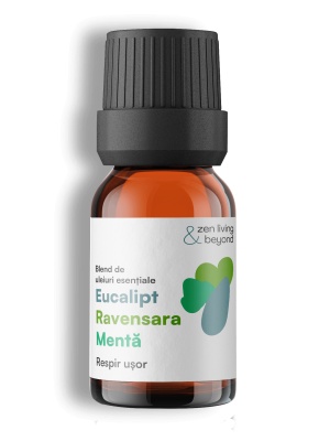 Blend Respir ușor-Eucalipt, Ravensara, Mentă, 10 ml