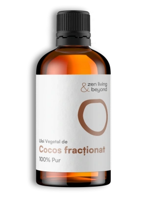 Ulei vegetal de Cocos fracționat, 100% pur, 100 ml