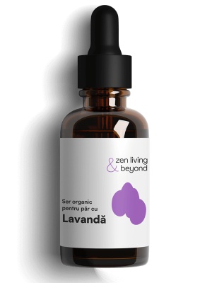 Ser organic pentru păr cu Argan, Ricin si Lavandă, 30 ml