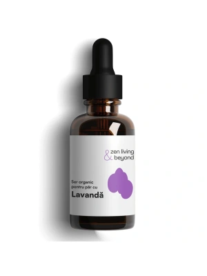 Ser organic pentru păr cu Argan, Ricin si Lavandă, 30 ml