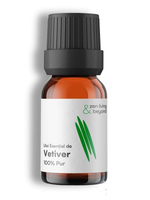 Ulei esențial de Vetiver, 100% pur, 10 ml