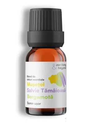 Blend Somn Ușor - Mușețel, Salvie Tămâioasă, Bergamotă, 10 ml