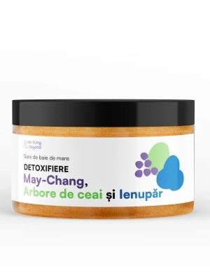 Sare de baie de mare Detoxifiere cu May-Chang, Arbore de ceai și Ienupăr , 350 g