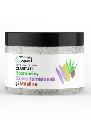 Sare de Baie Himalaya Claritate cu Rozmarin, Salvie tămâioasă și Măsline, 500 g