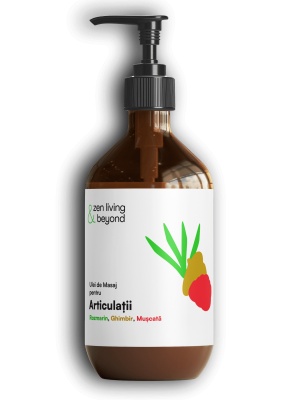 Ulei de Masaj pentru Articulații- rozmarin, ghimbir și mușcată, 300 ml