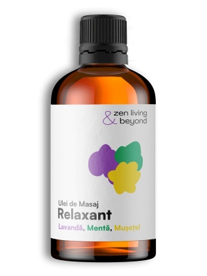 Ulei de Masaj Relaxant-Lavandă, Mentă, Mușețel, 100 ml