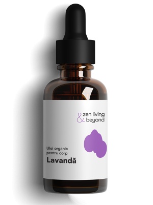 Ulei organic de Corp cu Ricin, Chimen negru și Lavandă, 50 ml