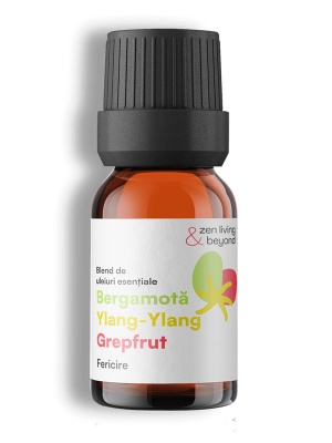 Blend Fericire - Bergamotă, Ylang-Ylang, Grepfrut, 10 ml