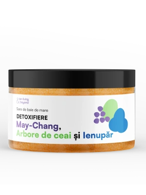Sare de baie de mare Detoxifiere cu May-Chang, Arbore de ceai și Ienupăr , 350 g