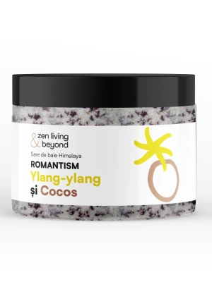 Sare de baie Himalaya Romantism cu Ylang-ylang și Nucă de Cocos, 500 g
