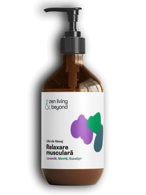 Ulei de Masaj Relaxare musculară- lavandă, mentă, eucalipt, 300 ml